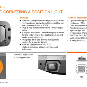 Luces LED para empotrar RIVAL 4x4