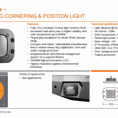 Luces LED para empotrar RIVAL 4x4