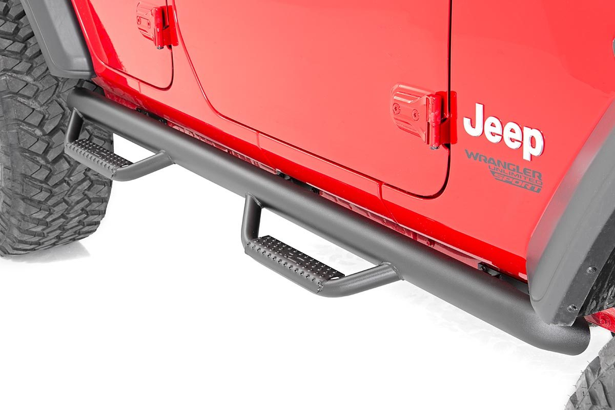 Estribos Nerf Steps - Jeep Wrangler JL 2018 - 2021 - 4 Puertas - iguana 4x4