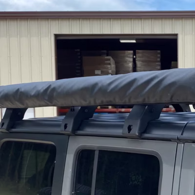 parrilla de techo en aluminio, toldo de camping, overlanding